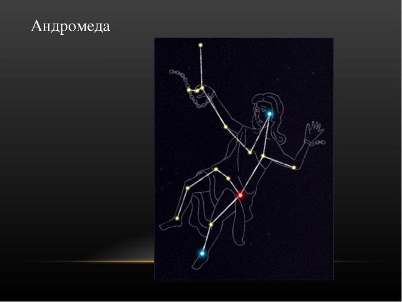 Созвездие Андромеда по точкам