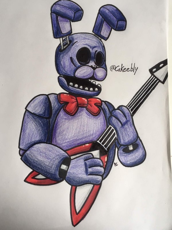Срисовки ФНАФ той Бонни