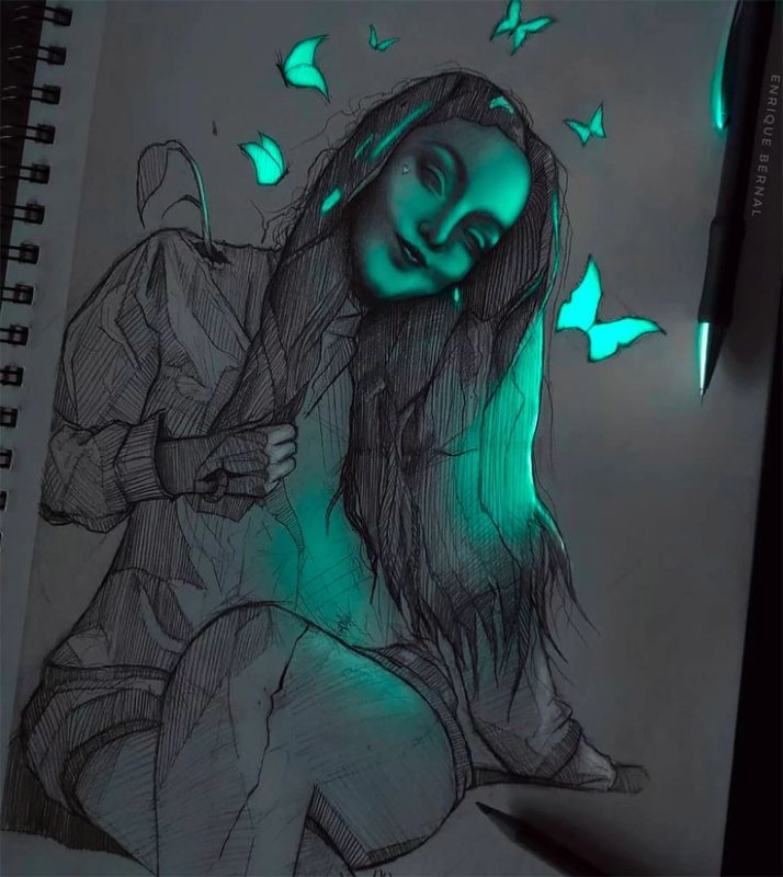Светящиеся рисунки