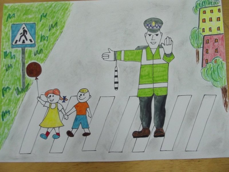 Конкурс рисунков по ПДД
