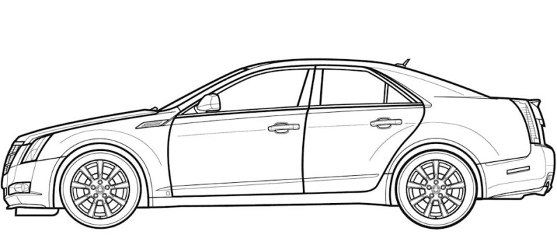 Cadillac CTS 3.6 чертеж