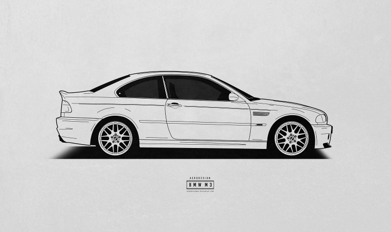 BMW e46 вид сбоку
