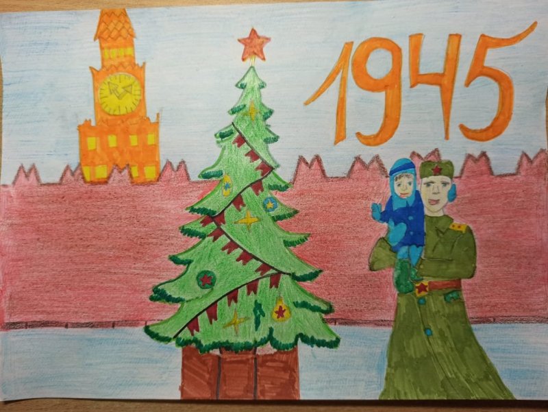 Елка Победы рисунки
