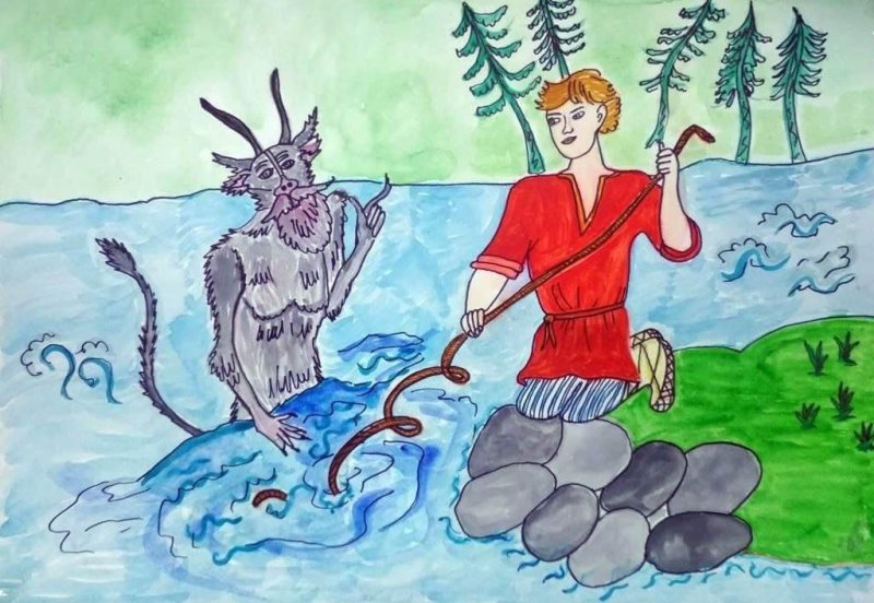 Пушкин сказка о Балде и работнике его Балде