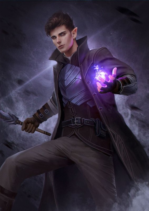 Молодой маг ДНД арт