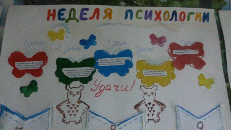 неделя психологии плакат