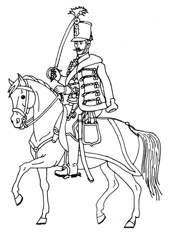 Раскраска война 1812 года Бородино