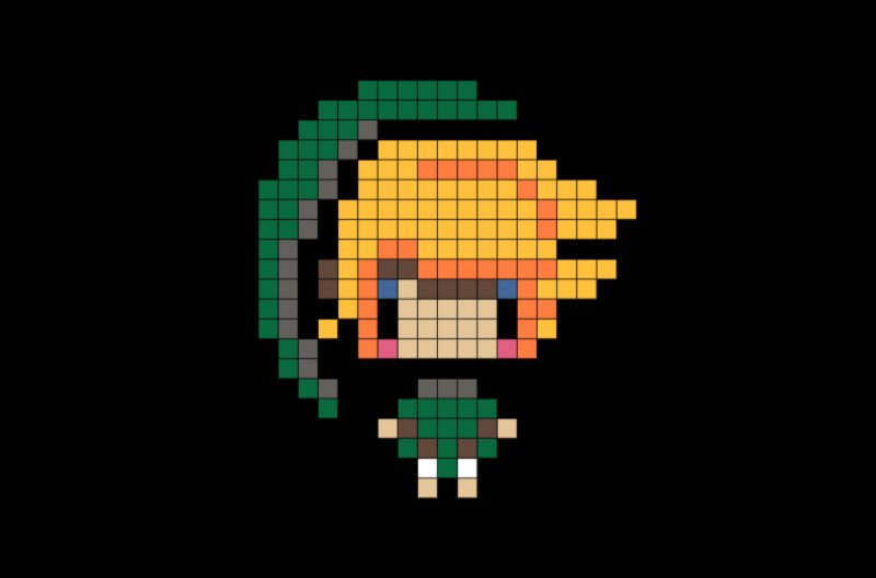 The Legend of Zelda пиксельарт