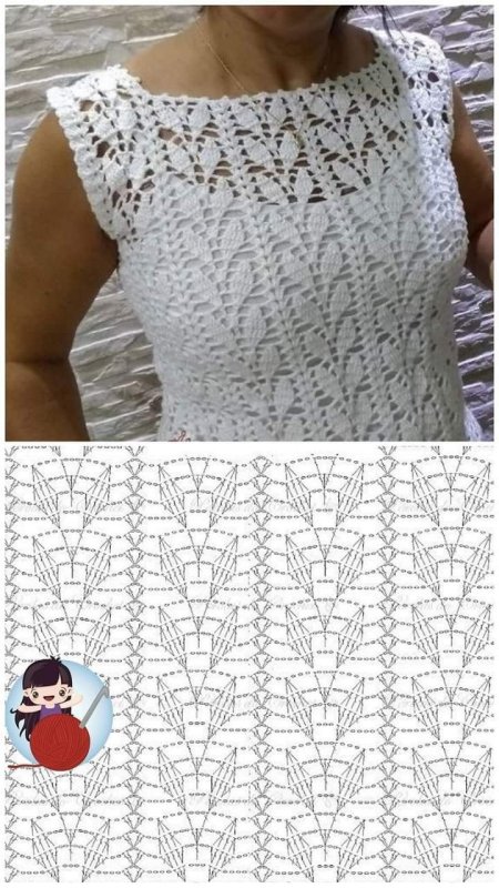 Узоры для вязания летних кофточек