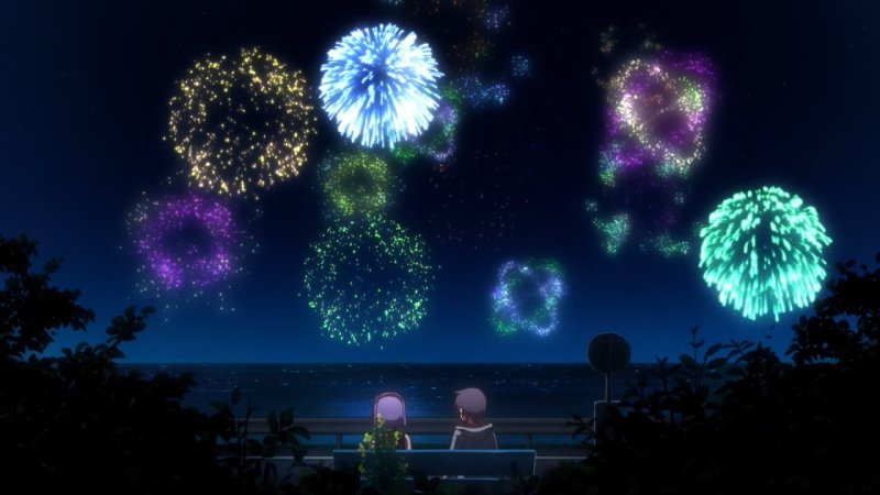 Фестиваль фейерверков аниме