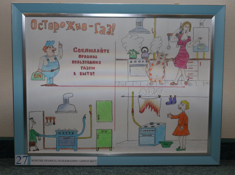 Рисунки про газовую безопасность