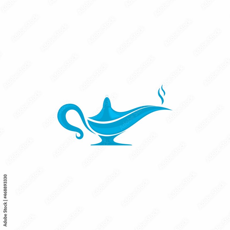 Лампа Джина рисунок