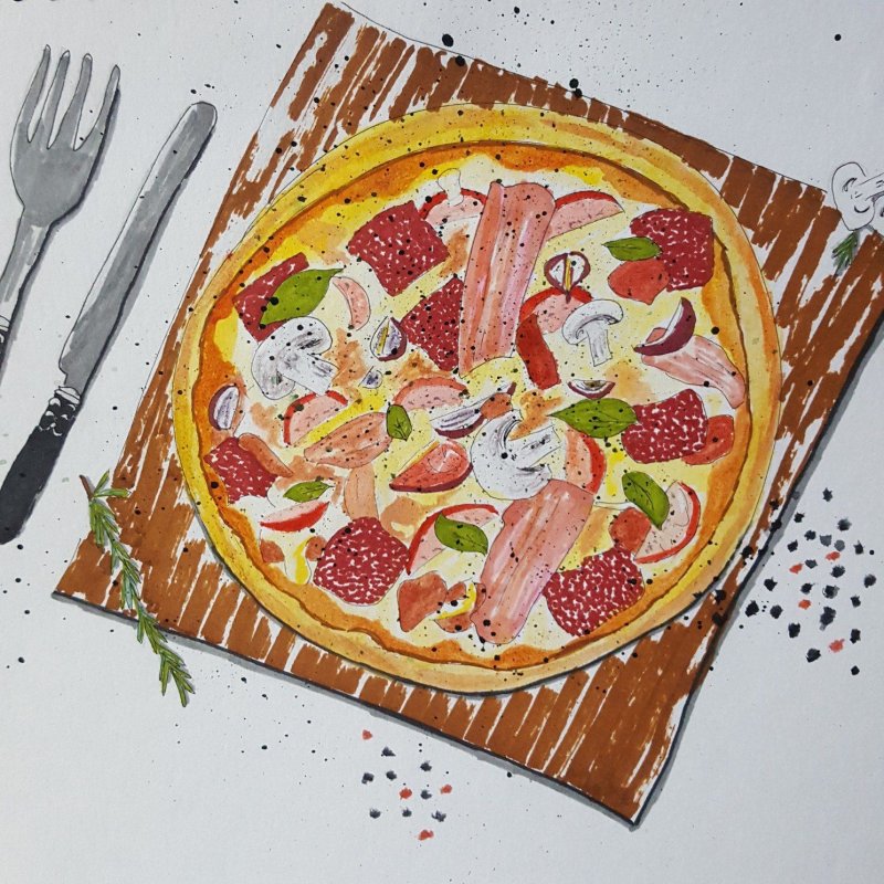 Рисунок любимое блюдо