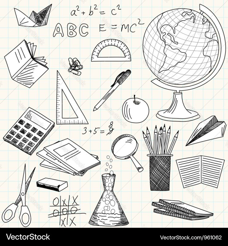 Школьные атрибуты Графика