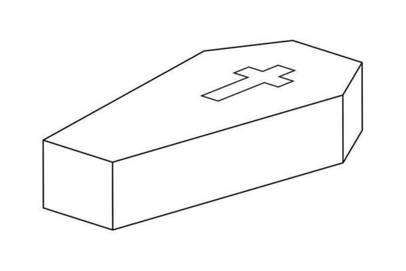 Гроб рисунок