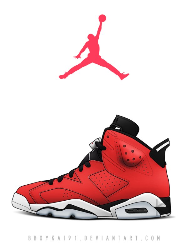 Air Jordan кроссовки risunok