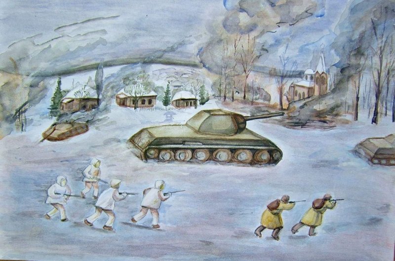 Рисунки на военную тему