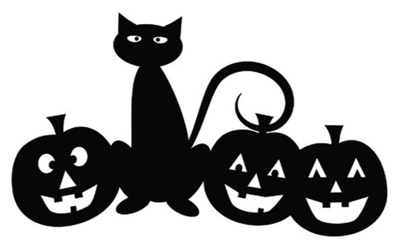 Кошка для Хэллоуина