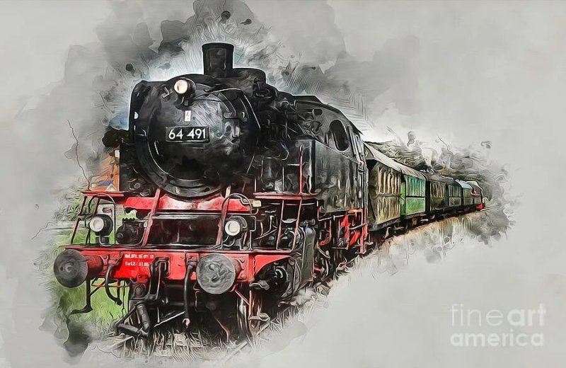 Электровоз арт