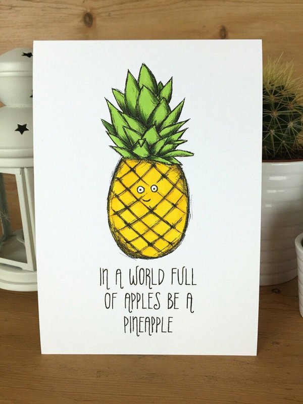 Идеи для рисования ананаса