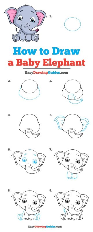 how to draw an elephant