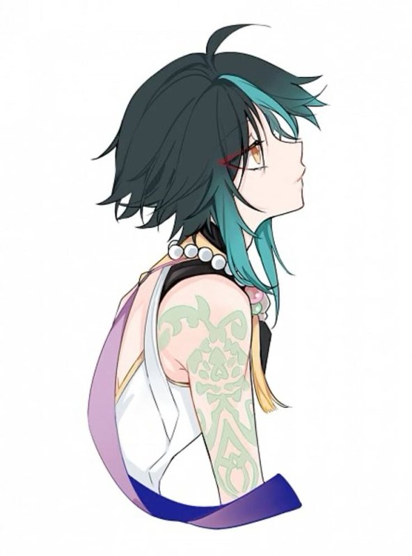 Сяо из Геншина арт