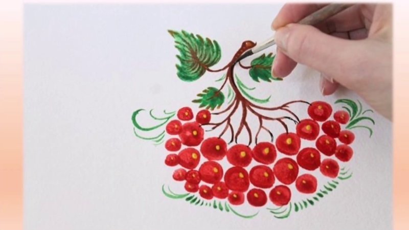 Петриковская роспись ветка