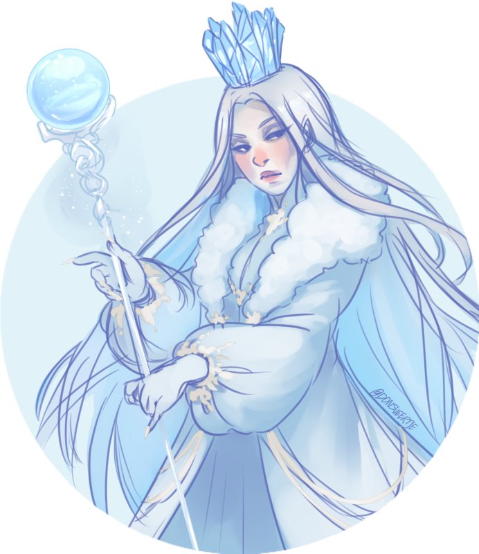 Снежная Королева рисунок карандашом