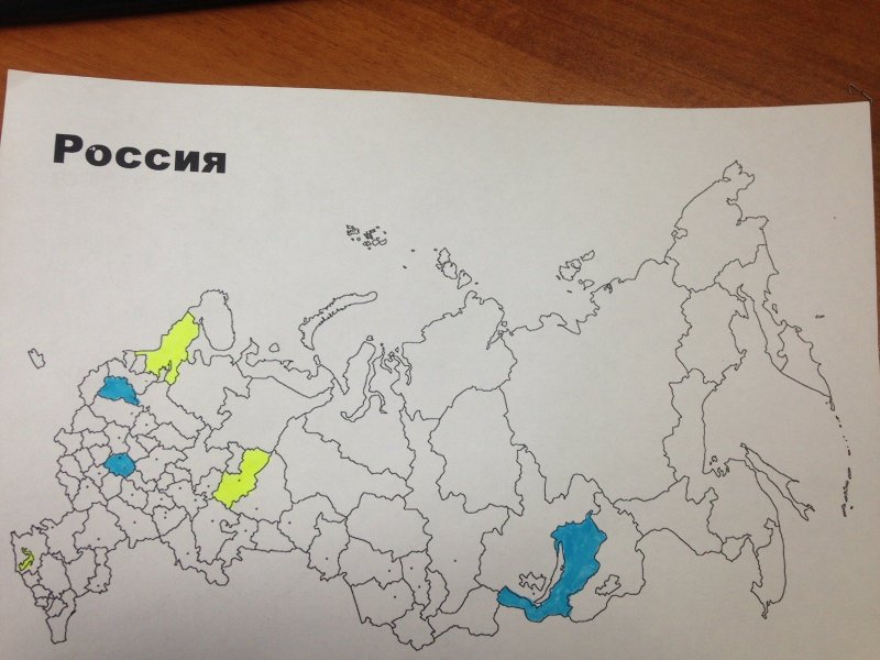 Карта России раскраска для детей