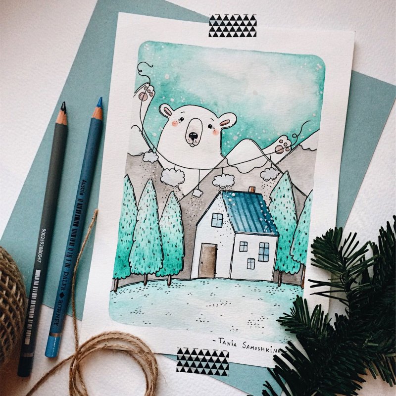 таня самошкина акварель