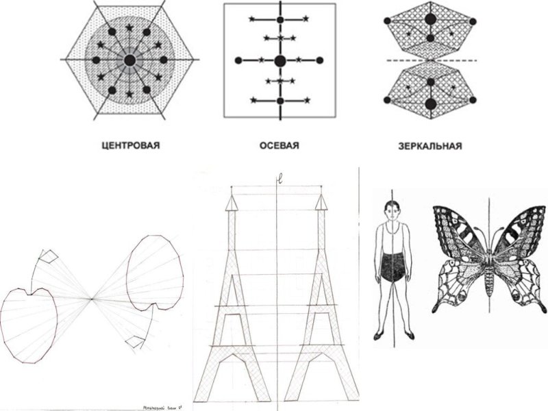 Осевая симметрия рисунки