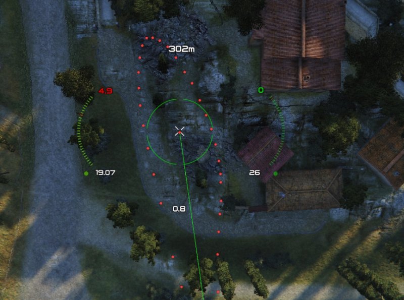 Прицел на арте в World of Tanks