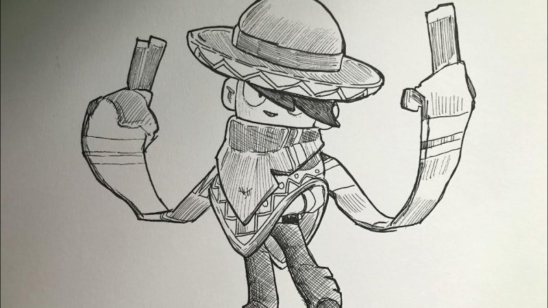 Эдгар рисунок Brawl Stars