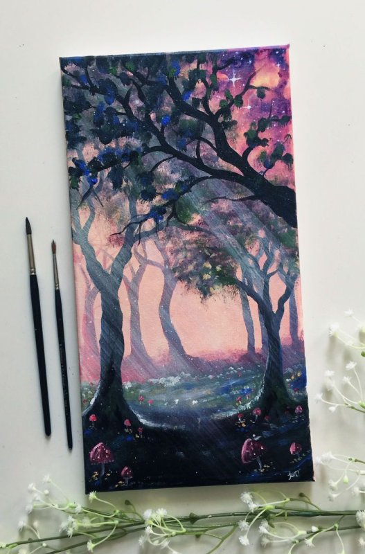 Рисунки гуашью