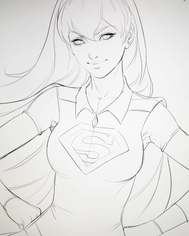 (Artgerm) аниме контур