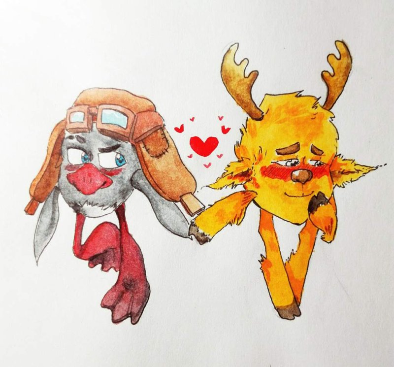 Смешарики пин и Лосяш