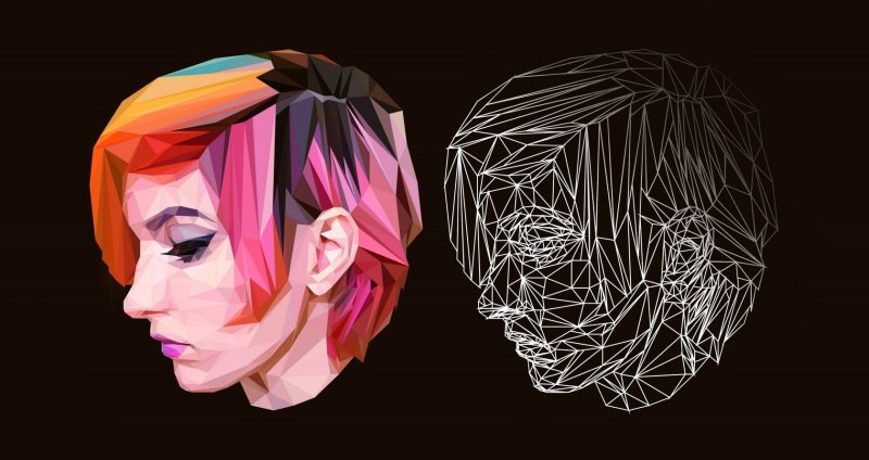 полигональный портрет