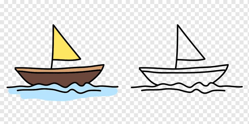 Кораблик рисунок