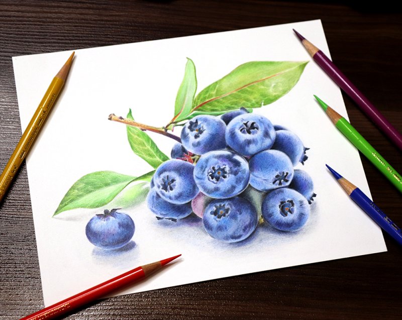 Рисунки цветными карандашами