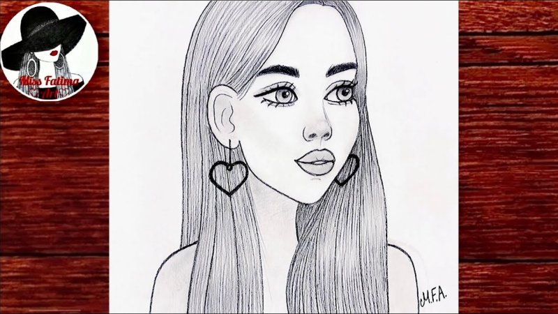 Нарисовать девушку легко