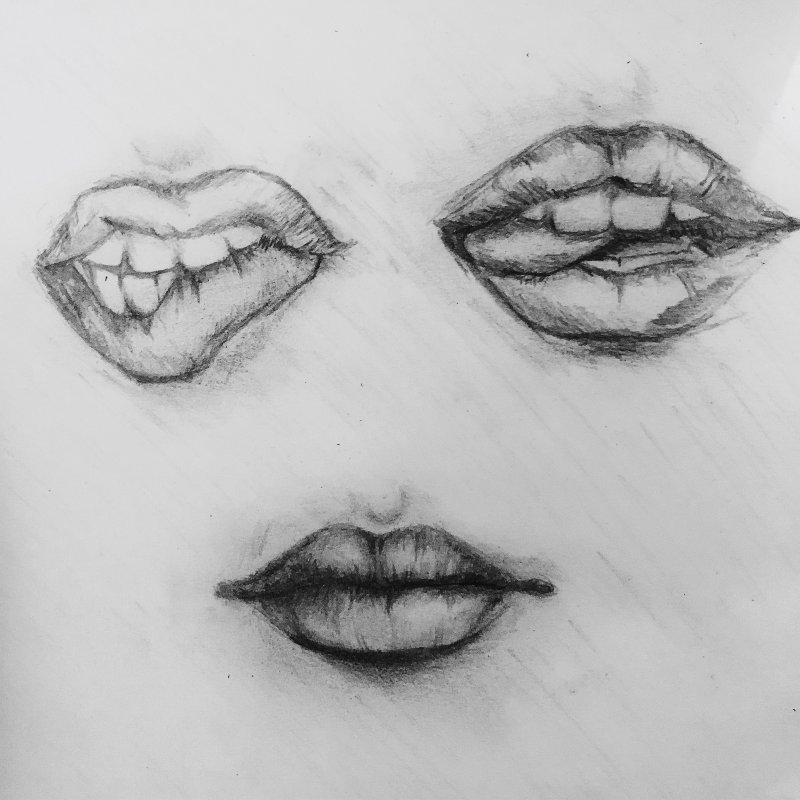 Губы рисунок