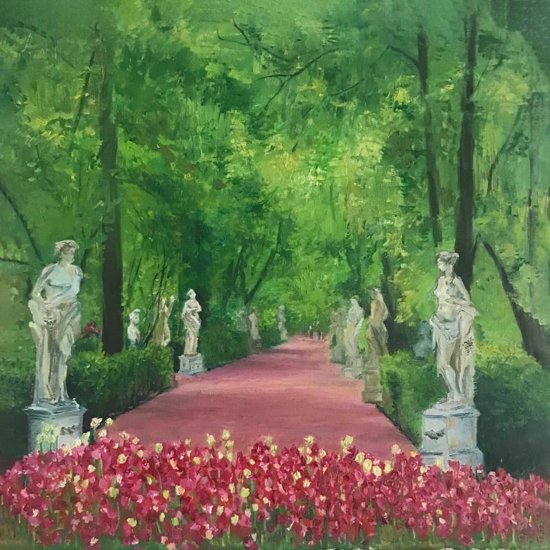 Парк летний сад в Санкт-Петербурге