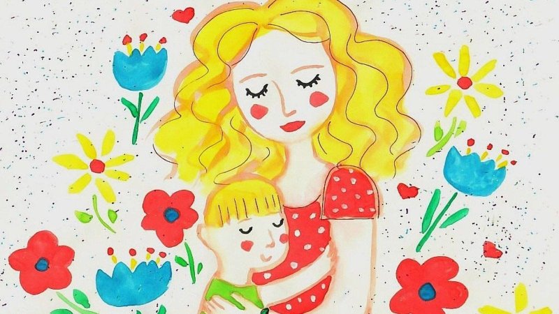 Рисункиина день матери