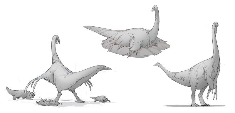 Теризинозавр синого Акраска