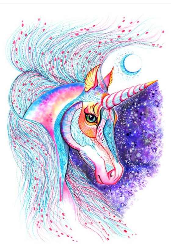Единорожка для срисовки