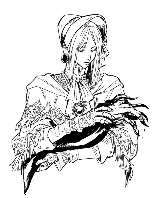 Bloodborne Мария эскиз
