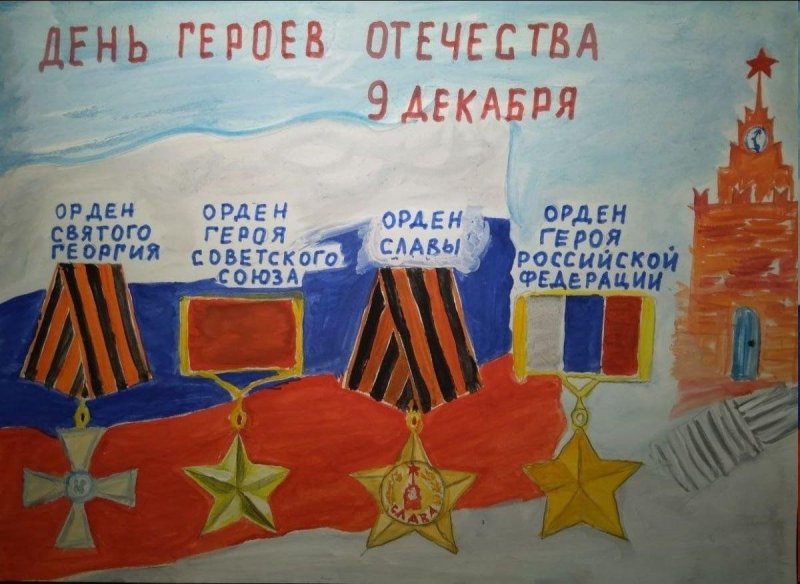День героев Отечества рисунки