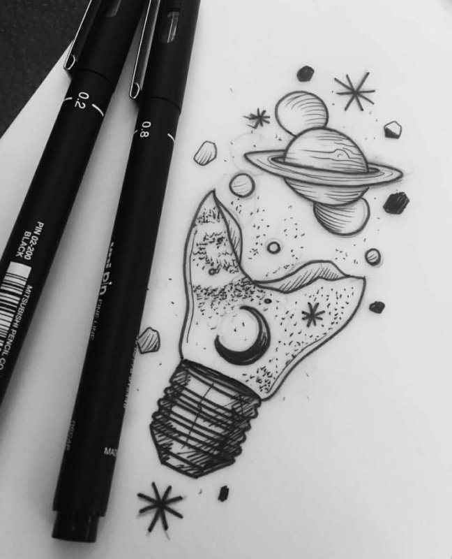 Красивые рисунки для скетчбука