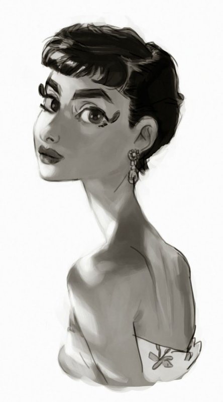 Одри Хепберн портрет