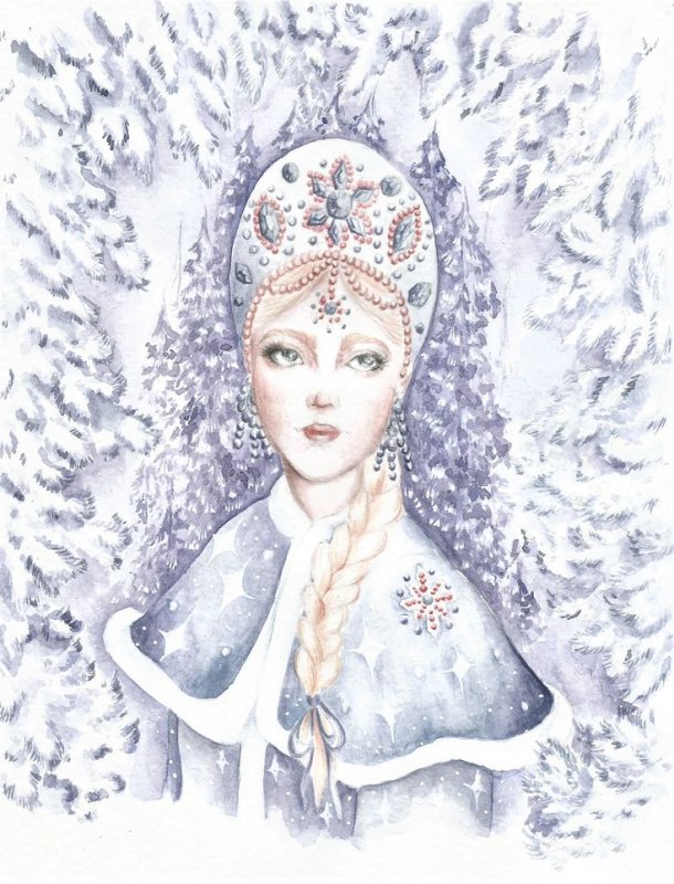 Снегурочка рисунок